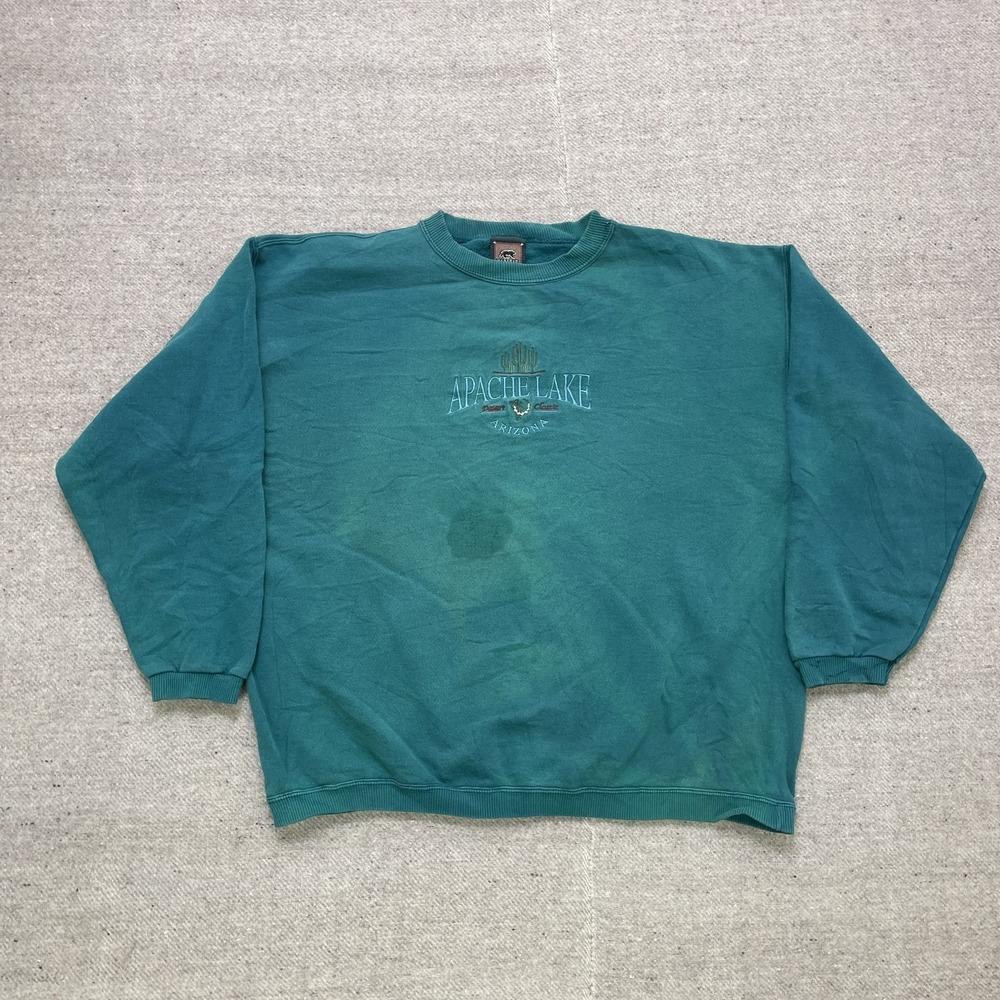 Vintage Apache Lake Arizona Sweatshirt Men XL‎ Blue 1990s Habitat